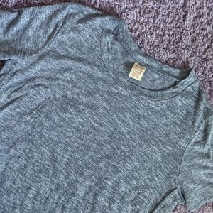 Blue Gray Heathered Top